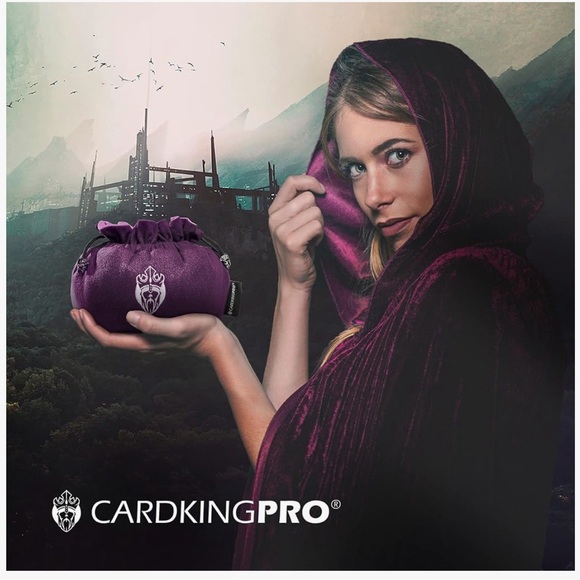 CardKingPro Immense Dice Bags with Pockets - Black - Capacity Holds 150 Dice - Picture 3 of 7